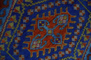 Hand Knotted Rust, Blue and Olive Traditional 8x10 Antique Style Wool Area Rug by The Rug Decor