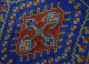 Hand Knotted Rust, Blue and Olive Traditional 9x12 Antique Style Wool Area Rug by The Rug Decor