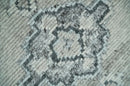 Hand Knotted Charcoal Ivory Wool Area Rug Traditional Design Blended Custom Made by The Rug Decor