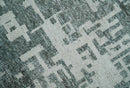 Hand Knotted Silver and Gray 5x8 Modern Abstract Contemporary Recycled Silk Area Rug