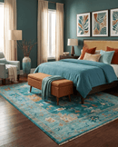 Hand Knotted Wool Teal Oushak Traditional Area Rug Multiple Sizes