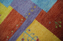 Hand knotted Traditional Multi color 8x10 Antique Tribal Style Gabbeh Design Wool Area Rug by The Rug Decor