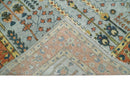 Rust and Blue Tree of Life Hand Knotted Area Rug - Turkish Design