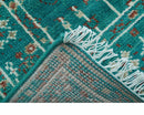 Hand knotted Tree of life Teal Traditional Style 4x6 Wool Area Rug