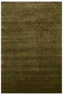 Hand Loomed Modern Green Solid Wool Area Rug by The Rug Decor