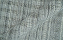 Hand Made 8x10 Modern Stripes Charcoal, Gray and Beige Scandinavian Blended Wool Flatwoven Area Rug | KE9