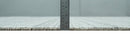Charcoal Gray Wool Area Rug 8x10 - Modern Scandinavian Stripes