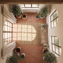 Hand Made Matte Chevron Terracotta Tiles 3x8