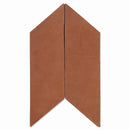 Hand Made Matte Chevron Terracotta Tiles 3x8