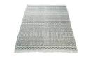 Modern Contemporary Hand Woven Black and White Wool Area Rug