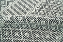 Modern Contemporary Hand Woven Black and White Wool Area Rug