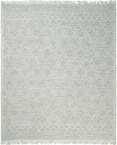Modern Contemporary Hand Made White Wool Area Rug