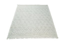 Contemporary Hand Made White Wool Area Rug - Modern Soft Pile by The Rug Decor