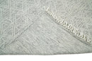 Modern Contemporary Hand Made White Wool Area Rug