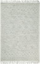 Modern Contemporary Hand Made White Wool Area Rug