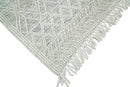 Contemporary Hand Made White Wool Area Rug - Modern Soft Pile by The Rug Decor