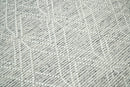 Modern Contemporary Hand Made White Wool Area Rug