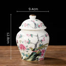 GobekUsa Blue White Porcelain Tea Canister Organizer Box Coffee Container Caddy Jar