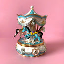 Hand painted pastel carousel horse trinket box bedroom ornament by Decorbites