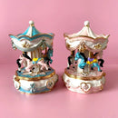 Hand painted pastel carousel horse trinket box bedroom ornament by Decorbites