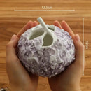 GobekUsa Hydrangea Ceramic Vase | Hand-Relief Sculpture Flower Ball Arrangement Accessory