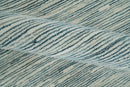 Hand Tufted Wool Modern Area Rug - White and Blue Custom Dimensions Made to Order by The Rug Decor