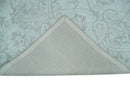Contemporary Hand Tufted Silver and Blue Modern Wool Area Rug