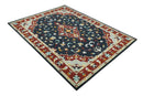 Hand Tufted Black Rust Beige Persian Antique Oriental Wool Area Rug