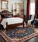 Hand Tufted Black Rust Beige Persian Antique Oriental Wool Area Rug