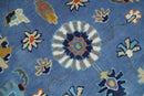 Blue and Beige Hand Tufted Oushak Area Rug Modern Living by The Rug Decor