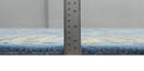 Blue and Beige Hand Tufted Oushak Area Rug Modern Living by The Rug Decor