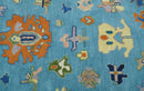 Blue and Ivory Hand Tufted Oushak Area Rug - Contemporary Style by The Rug Decor