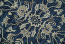 Hand Tufted Blue, Beige and Ivory 5x8 Heriz Serapi style Rug, Kids, Living Room and Bedroom Rug | TRD644158S by The Rug Decor