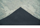Hand Tufted Ivory, Beige and Charcoal Modern Abstract Design 8x10 Rug