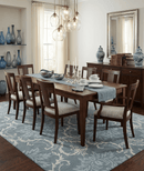 Hand Tufted Wool Area Rug with Ivory Gray and Blue Ikat Contemporary Design Style