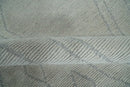 Hand Tufted Ivory Traditional Geometrical Moroccan Design Custom Made Rug