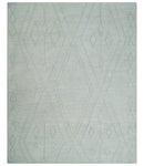 Hand Tufted Ivory Traditional Geometrical Moroccan Design Custom Made Rug