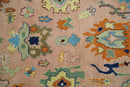 Pink Peach Gold Hand Tufted Oushak Wool Area Rug - Modern Style by The Rug Decor