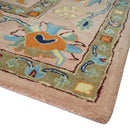 Pink Peach Gold Hand Tufted Oushak Wool Area Rug - Modern Style by The Rug Decor