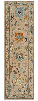 Pink Peach Gold Hand Tufted Oushak Wool Area Rug - Modern Style by The Rug Decor