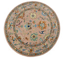 Pink Peach Gold Hand Tufted Oushak Wool Area Rug - Modern Style by The Rug Decor