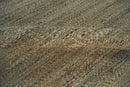 Hand Woven Brown Natural Jute and Wool Area Rug