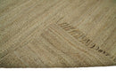 Hand Woven 100% Natural Fiber Brown Natural Jute Rug | JR008