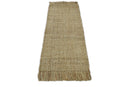 Hand Woven 100% Natural Fiber Brown Natural Jute Rug | JR007