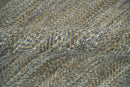 Hand-Woven Jute and Wool Blend Area Rug Silver and Brown - Subtle Diamond Detail