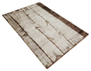Silver and Brown Hand Woven and Carved Floral Design Art Silk Area Rug 5x8 Feet