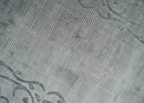 Silver and Gray Floral Art Silk Area Rug 3x5 Hand Woven Carved