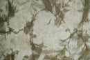 Modern Abstract Art Silk Area Rug 4x6 Feet Hand Woven in Silver and Olive Tones