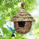 GobekUsa Hand-woven Hummingbird Nest House for Garden