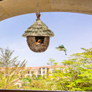 GobekUsa Hand-woven Hummingbird Nest House for Garden